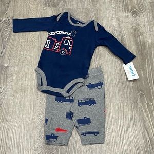 New Carter’s Baby Fire Engine Outfit 3 Months OC14
